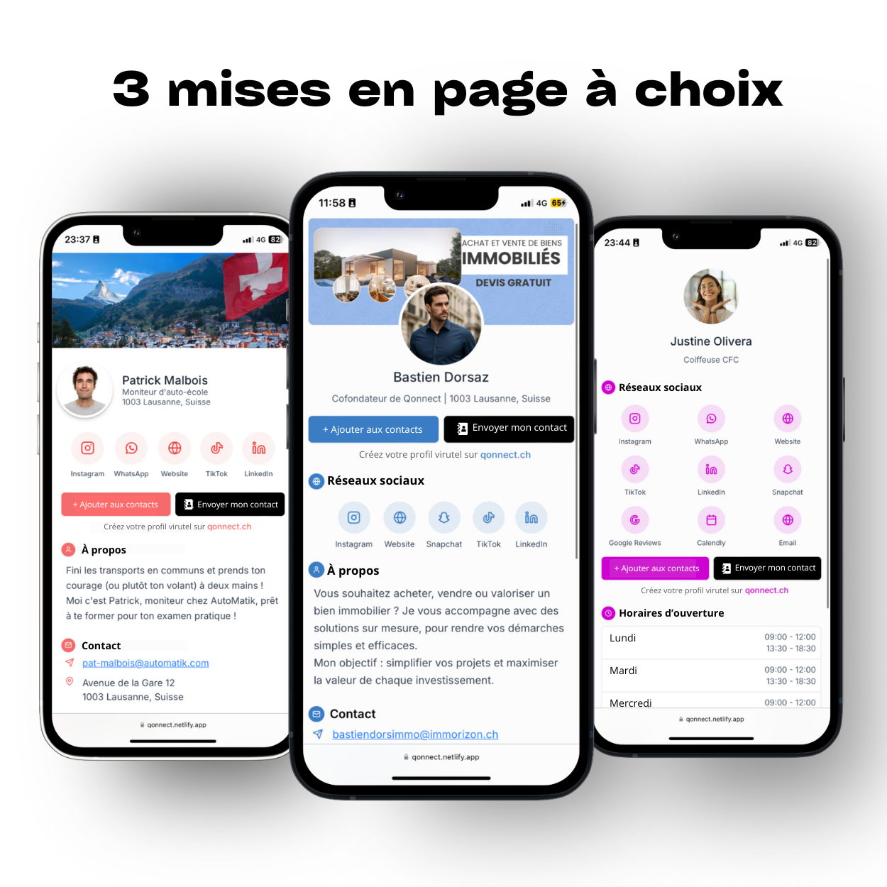 Carte de visite NFC customisée