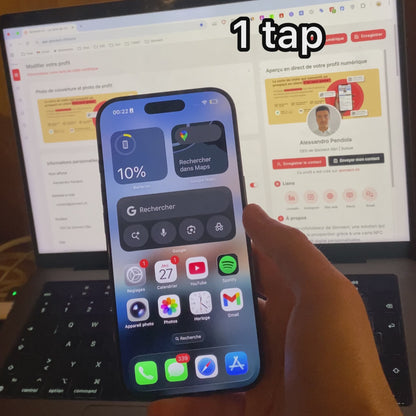 Carte de visite NFC customisée